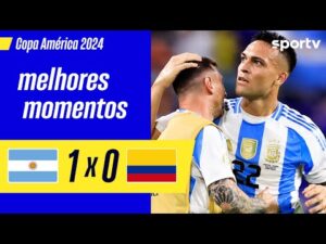 Argentina 1 x 0 Colômbia | Melhores Momentos da Final da Copa América 2024 | Sportv