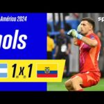 Argentina 1 x 1 Equador | Disputa de pênaltis nas quartas de final da Copa América | SPORTV