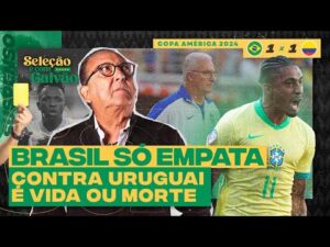 Brasil vs Colômbia: Brasil sofre pressão e empata com Colômbia levando 'olé' da torcida - Galvão Bueno comenta