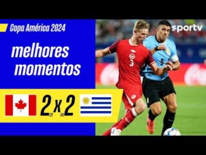 CANADÁ 2 (2)X(4) 2 URUGUAI | MELHORES MOMENTOS | DISPUTA DO 3ª LUGAR COPA AMÉRICA 2024 | sportv