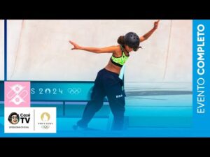 Evento completo de skate street feminino: preliminares das Olimpíadas Paris 2024