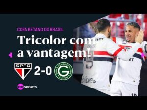 Luciano e Calleri marcam e Tricolor vence a ida com placar de 2x0! São Paulo 2 x 0 Goiás na Copa Betano do Brasil