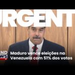 Nicolás Maduro é reeleito como presidente da Venezuela nas eleições | BandNews Tv