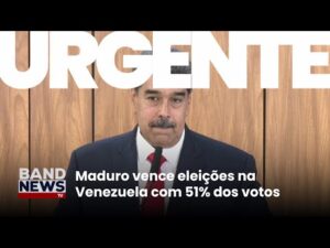 Nicolás Maduro é reeleito como presidente da Venezuela nas eleições | BandNews Tv