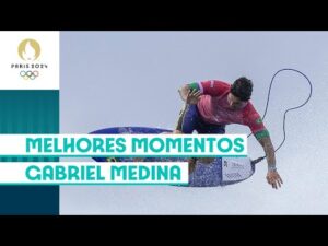 Os Melhores Momentos de Surfe do Surfista Profissional Gabriel Medina durante sua carreira | Competição em Paris 2024