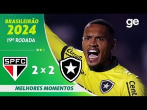 São Paulo 2 x 2 Botafogo | Melhores Momentos | 19ª Rodada Brasileirão 2024 | ge.globo