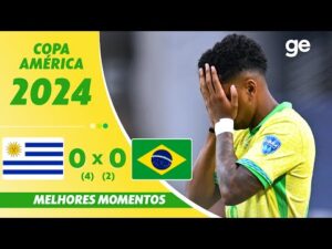 Uruguai 0 (4) x (2) 0 Brasil - Melhores Momentos da Quarta de Final da Copa América 2024