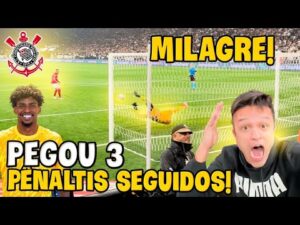 A incrível classificação emocionante do Corinthians com Hugo defendendo 3 pênaltis seguidos!