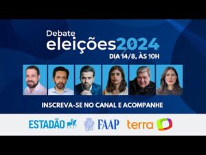 Assista ao vivo o debate entre os candidatos à prefeitura de São Paulo para as eleições de 2024