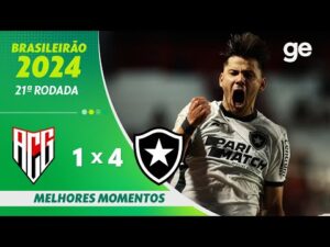 Atlético-GO 1 x 4 Botafogo: Melhores momentos da partida pela 21ª rodada do Brasileirão 2024