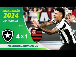 BOTAFOGO 4 X 1 FLAMENGO | MELHORES MOMENTOS | 23ª RODADA BRASILEIRÃO 2024 | ge.globo