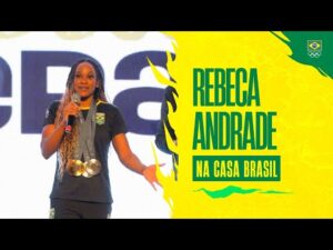 PARIS 2024 | Rebeca Andrade compartilha sua experiência olímpica na Casa Brasil