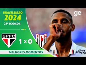 São Paulo vence Atlético-GO por 1 a 0 na 22ª rodada do Brasileirão 2024 | Melhores Momentos