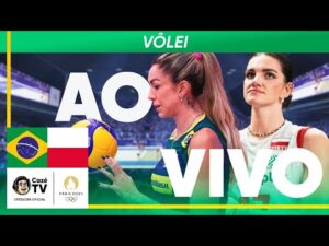 Transmissão ao vivo da 3ª rodada do vôlei feminino: Brasil x Polônia nas Olimpíadas de Paris 2024 com imagens