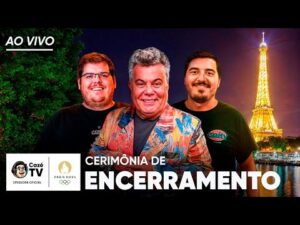 Transmissão ao vivo da cerimônia de encerramento das Olimpíadas Paris 2024 com Milton Cunha e Casimiro