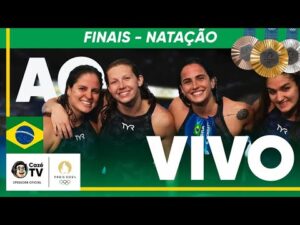 Transmissão ao vivo das finais de natação masculino e feminino com imagens