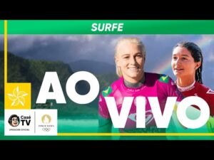 Transmissão ao vivo das quartas de final do surfe feminino nos Jogos Olímpicos de Paris 2024