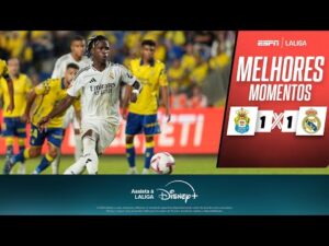 Vinicius Jr. marca gol, mas Real Madrid apenas empata com Las Palmas | Melhores Momentos