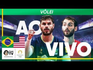 Vôlei Masculino: Brasil x EUA | Quartas de Final | Olimpíadas Paris 2024 | Ao Vivo e com Imagens