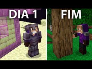 Zerando o Minecraft ao contrário com desafios em dupla