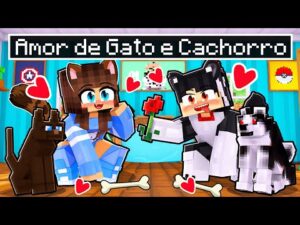 A GATA e o CACHORRO estão NAMORANDO no Minecraft ◂Miika▸