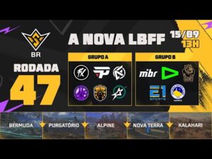 A Nova Liga Brasileira de Free Fire - FFWS BR Rodada 47 Grupos A e B