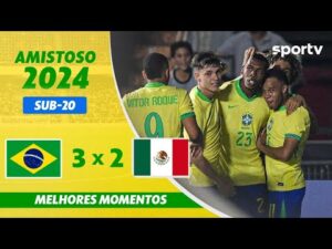 BRASIL 3 X 2 MÉXICO | MELHORES MOMENTOS DO AMISTOSO SUB-20 | ge.globo