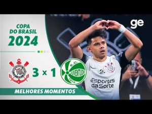 Corinthians 3 x 1 Juventude | Melhores Momentos | Quartas de Final Copa do Brasil | ge.globo