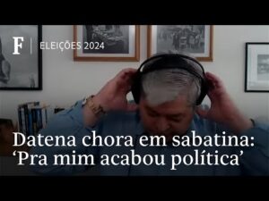 Datena encerra entrevista com emoção ao relembrar trajetória no jornalismo e política