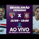 Final do Campeonato Brasileiro Feminino entre São Paulo e Corinthians transmitido ao vivo com imagens