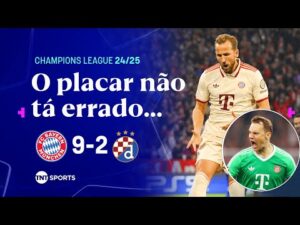 Harry Kane marca 4 gols e Bayern aplica goleada histórica na estreia da Champions League contra o Zagreb