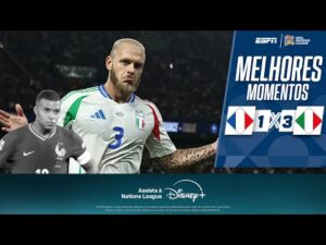 Itália supera 'gol relâmpago' e vence a França de virada com pintura surreal na Nations League