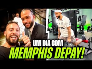 Passei um dia acompanhando Memphis Depay durante sua visita ao Corinthians