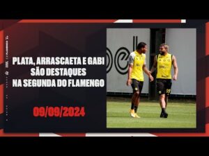 Plata, Arrascaeta e Gabi se destacam na segunda-feira do Flamengo