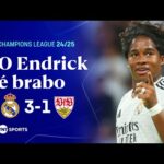 Real Madrid vence Stuttgart com gols de Mbappé e Endrick na estreia da Champions League