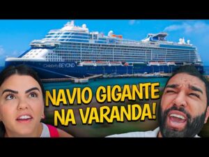 Um navio gigante parou na nossa varanda: incrível flagra!