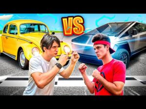 DESAFIO: Fusca VS Cybertruck em um racha épico!